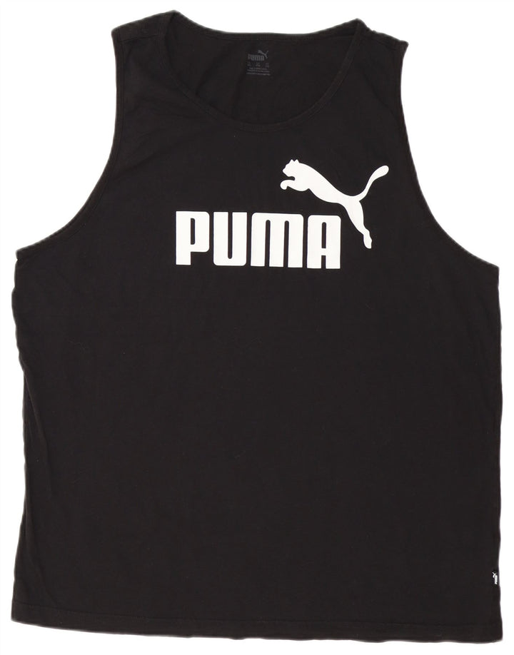 Мужской жилет с рисунком PUMA 2XL, черный хлопок