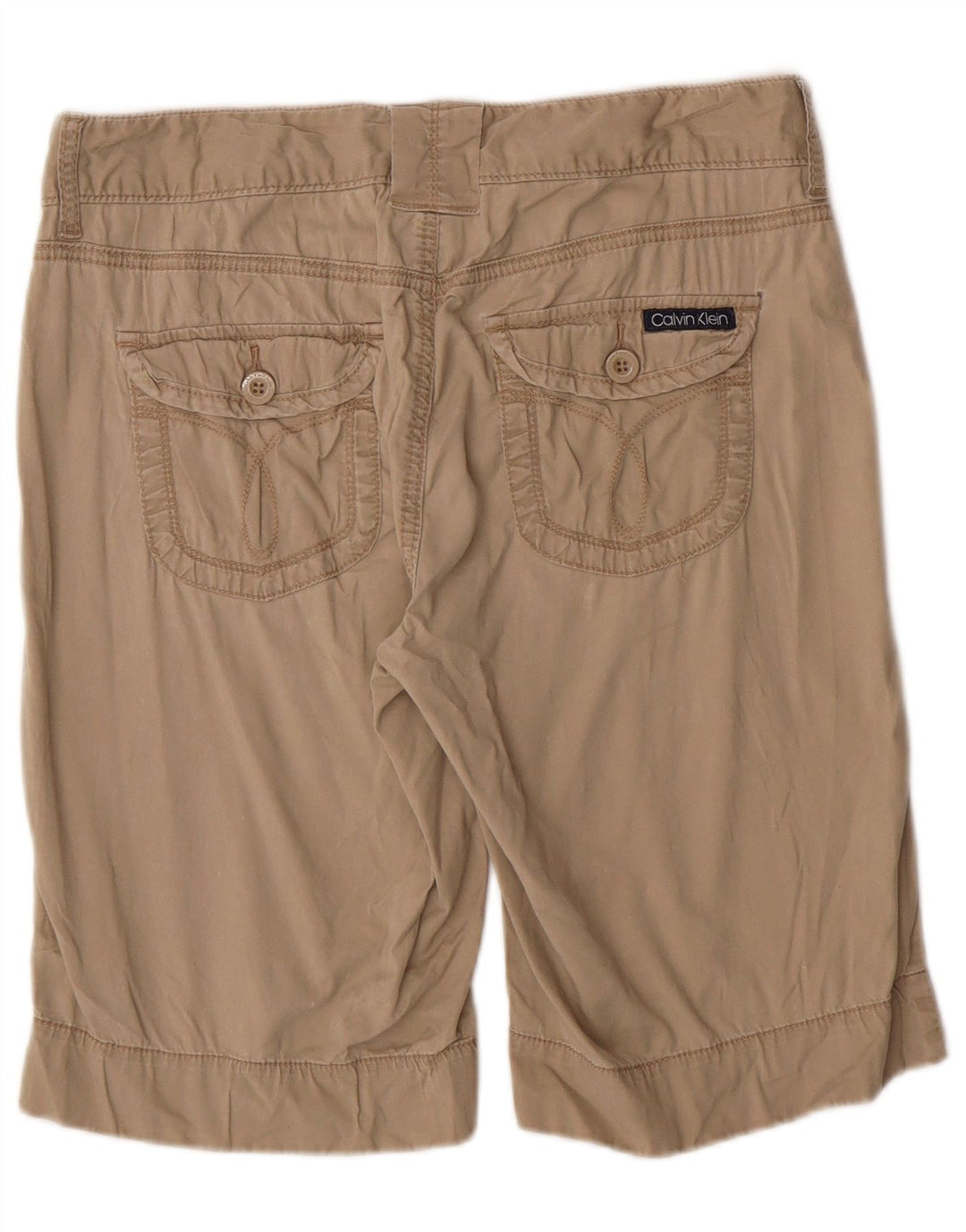 Женские повседневные шорты Calvin Klein Jeans US 8 Medium W30 Бежевые классические