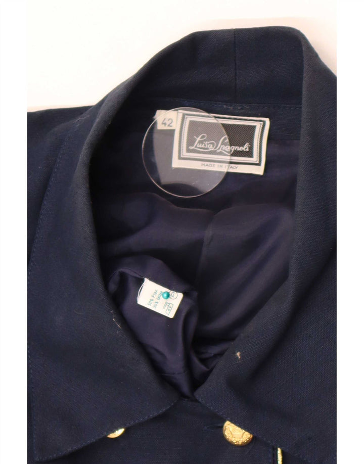 Женский кардиган с коротким рукавом Luisa Spagnoli IT 42 Medium Navy Blue