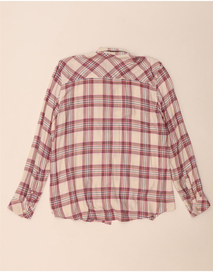 Женская фланелевая рубашка GAP UK 16, большая бежевая клетка, вискоза