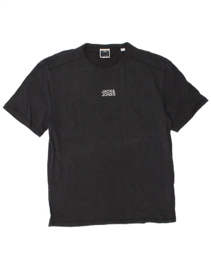 Мужская футболка Jack & Jones, маленький черный хлопок