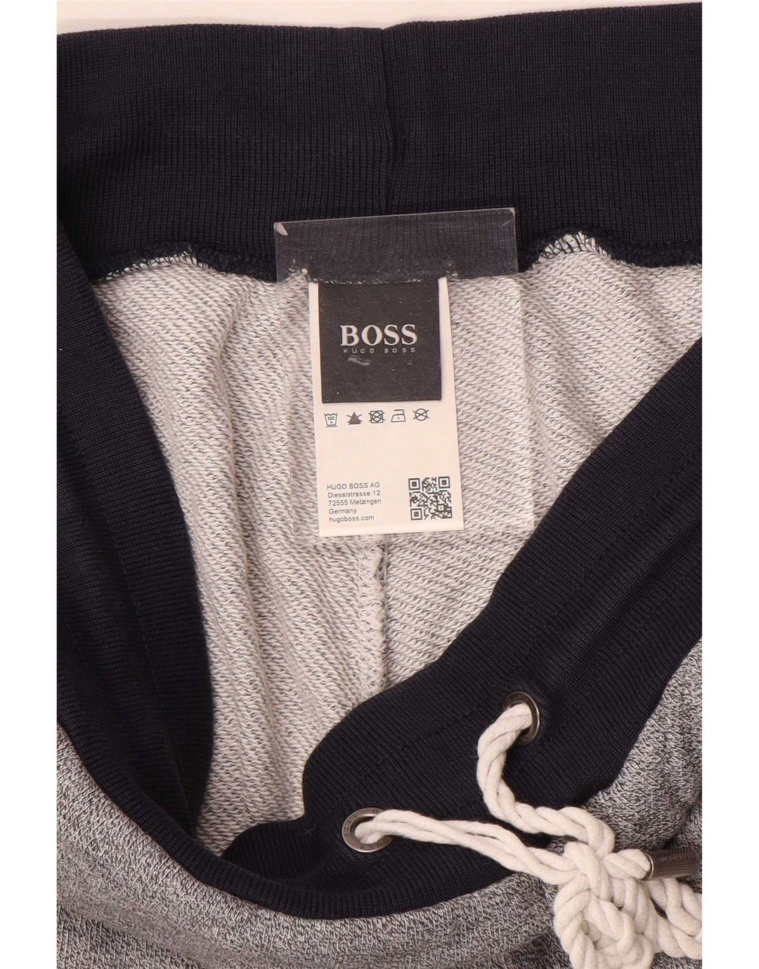 Мужские спортивные брюки Hugo Boss Брюки джоггеры среднего серого цвета с цветными блоками