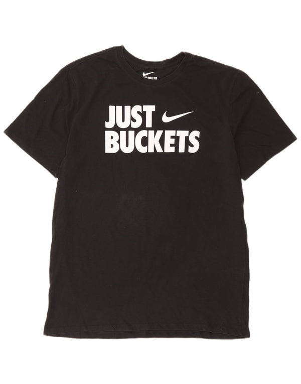 Мужская футболка с рисунком Nike Dri Fit Top XL, черный хлопок