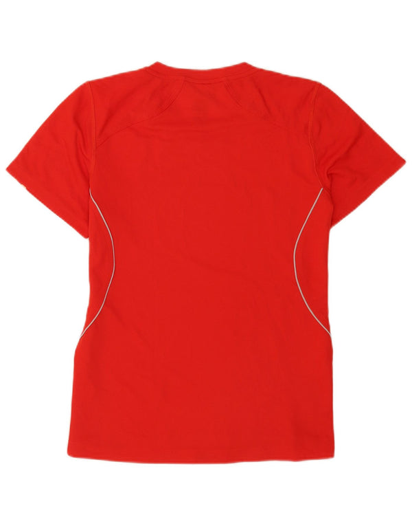 Женская футболка Adidas Top UK 14 Medium Red Polyester Sports
