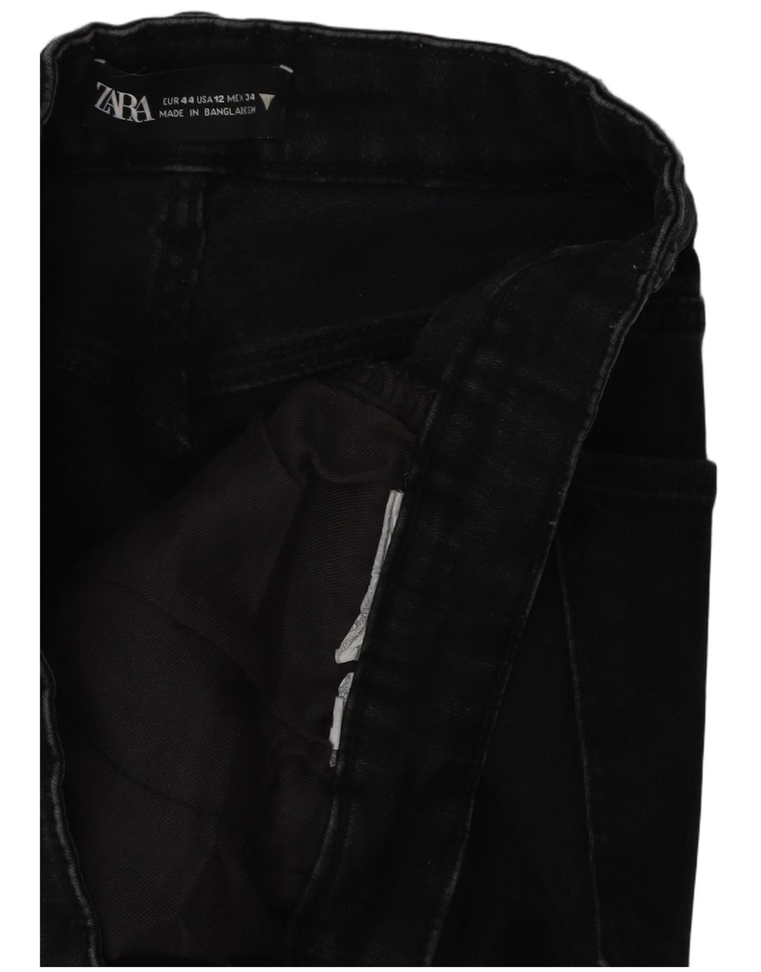 Женские узкие джинсы Zara EU 44 XL W34 L26, черные
