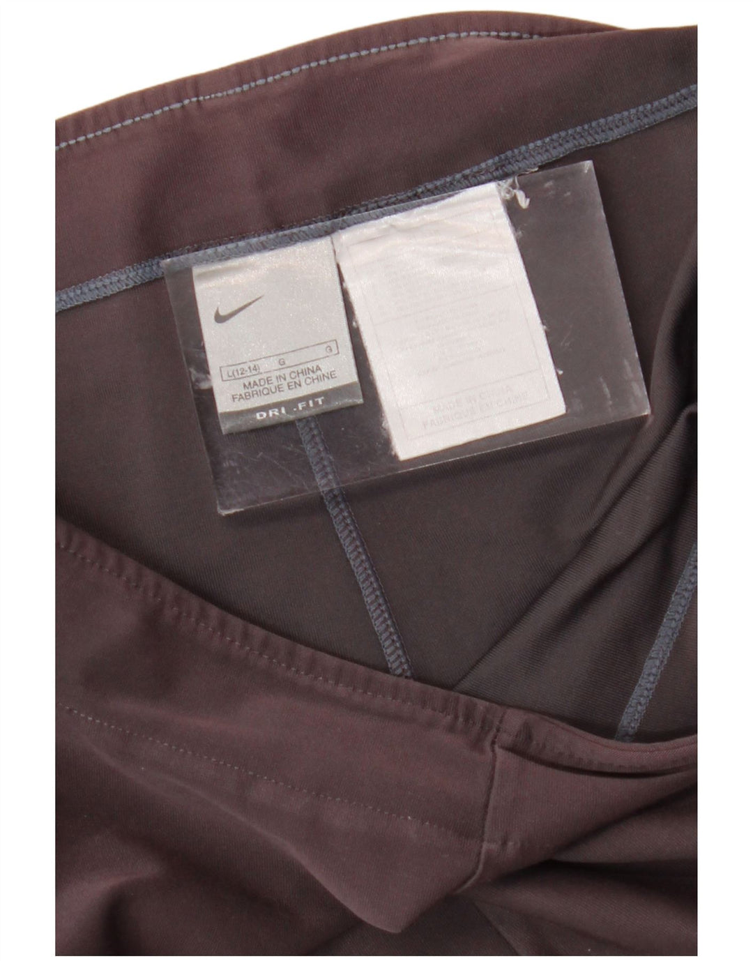 Женские спортивные брюки-капри NIKE Dri Fit, Великобритания, 12/14, большие серые, хлопковые