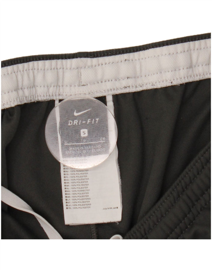 Мужские спортивные брюки Nike Dri Fit, маленькие серые, полиэстер с цветными блоками