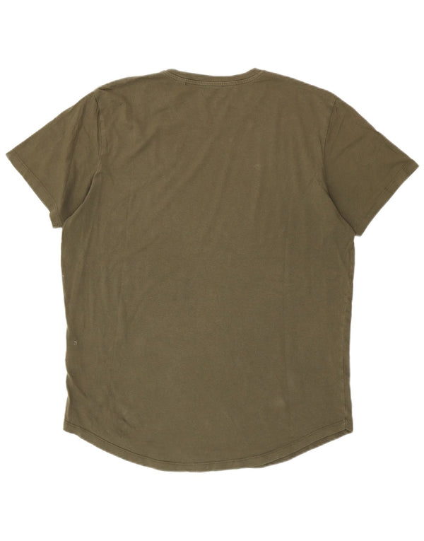 Мужская футболка Jack & Jones Top XL Хаки Хлопок