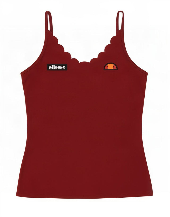 Женский топ на бретелях Ellesse UK 12, средний темно-бордовый из полиамида