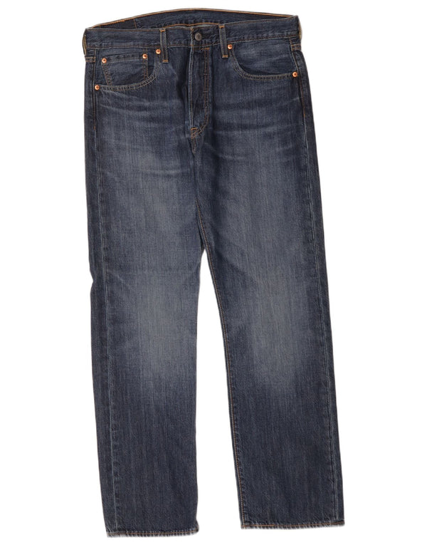 Мужские прямые джинсы Levi's 501 W33 L30 синие, хлопок