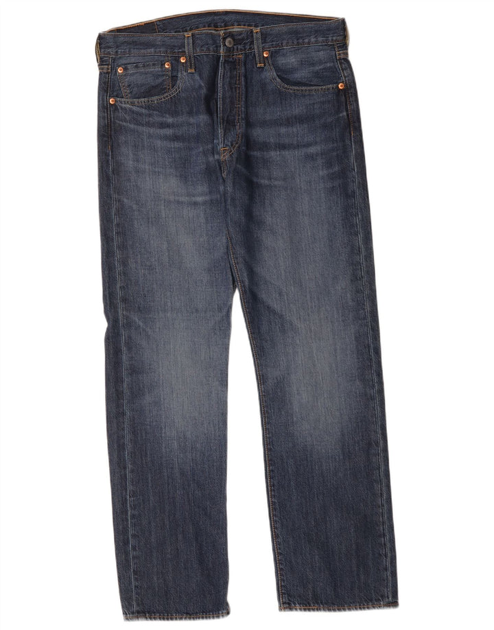 Мужские прямые джинсы Levi's 501 W33 L30 синие, хлопок