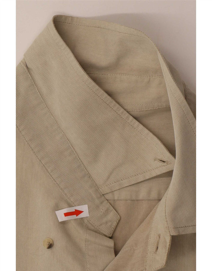 Мужская рубашка Marlboro Classics 2XL бежевый хлопок