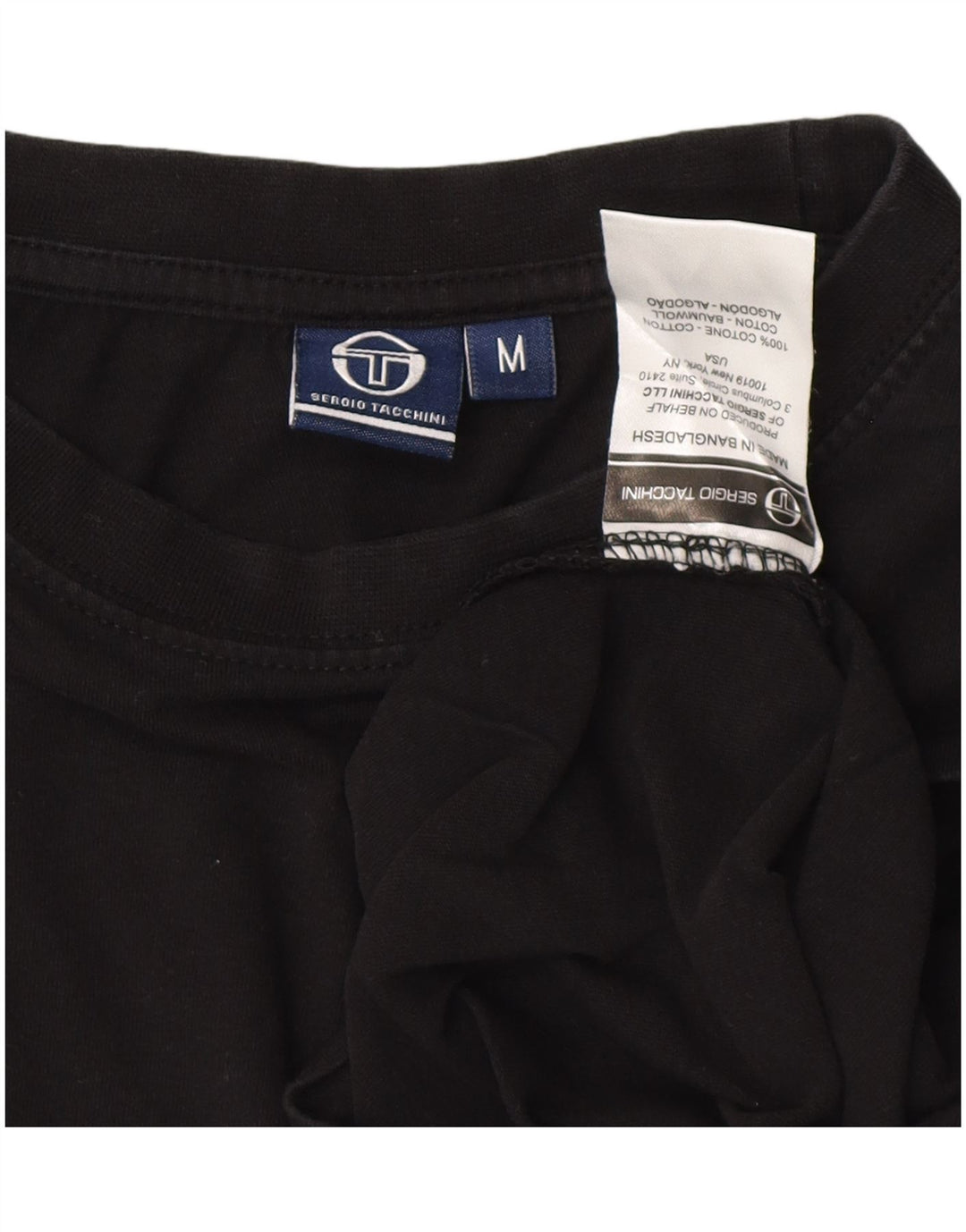 Женская футболка SERGIO TACCHINI Top UK 14, средний черный хлопок