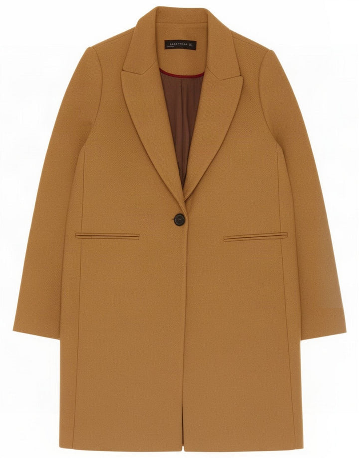 Zara Женское пальто UK 14, большое коричневое