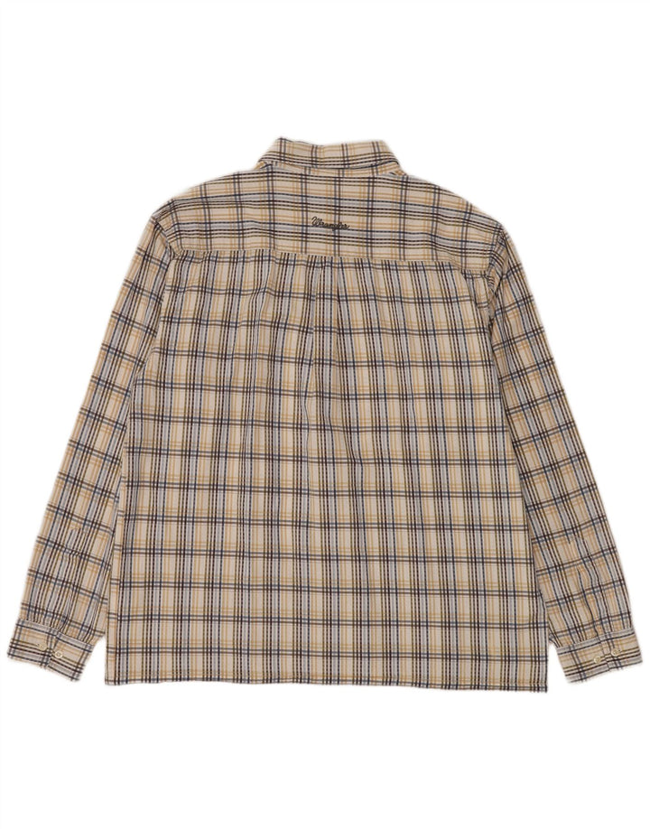 Мужская рубашка Wrangler XL в разноцветную клетку, хлопок