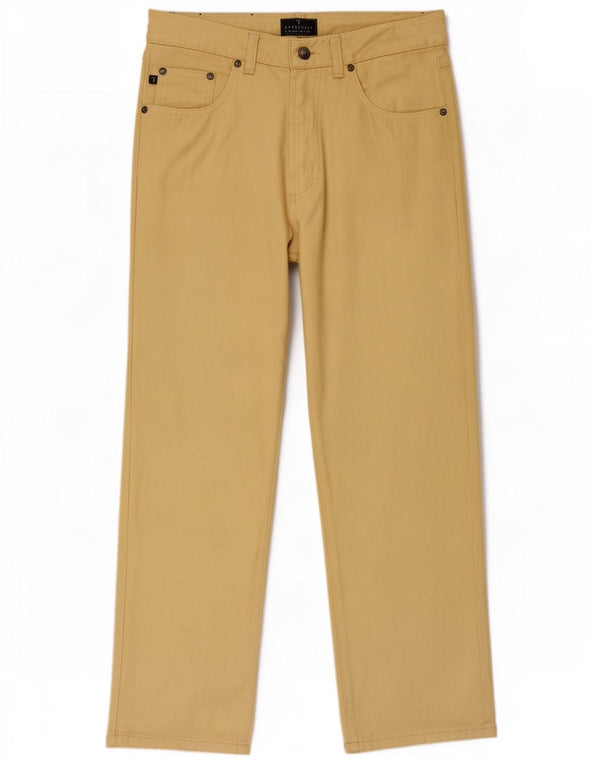 Trussardi Женские прямые повседневные брюки W32 L27 Желтый хлопок
