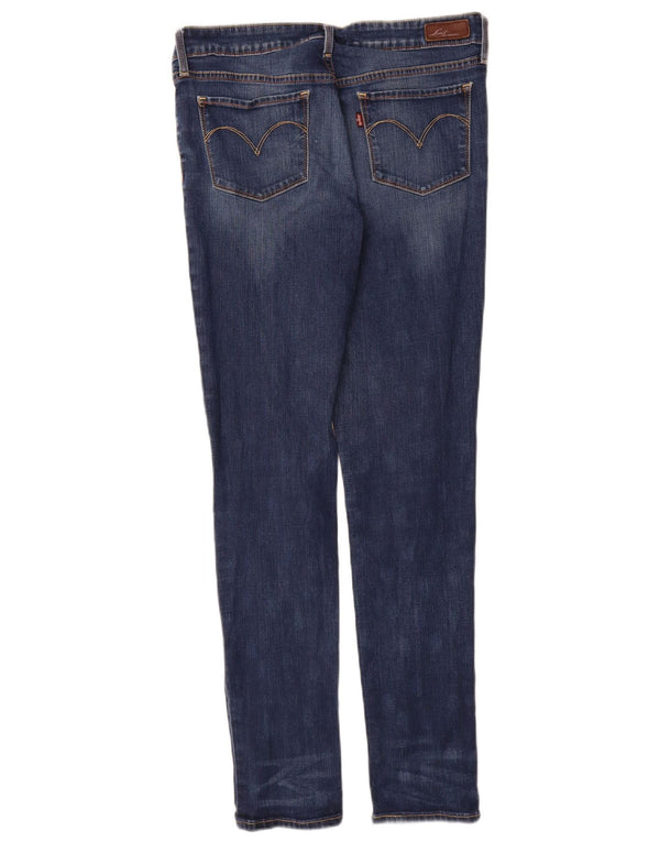Женские джинсы скинни Levi's с легким изгибом W28 L32, синий хлопок
