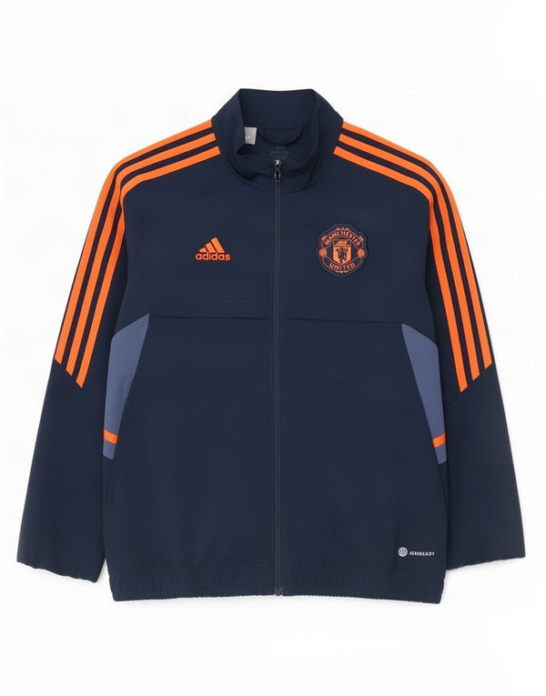 Спортивный костюм Adidas для мальчиков Manchester United, верхняя куртка 11-12 лет, темно-синий