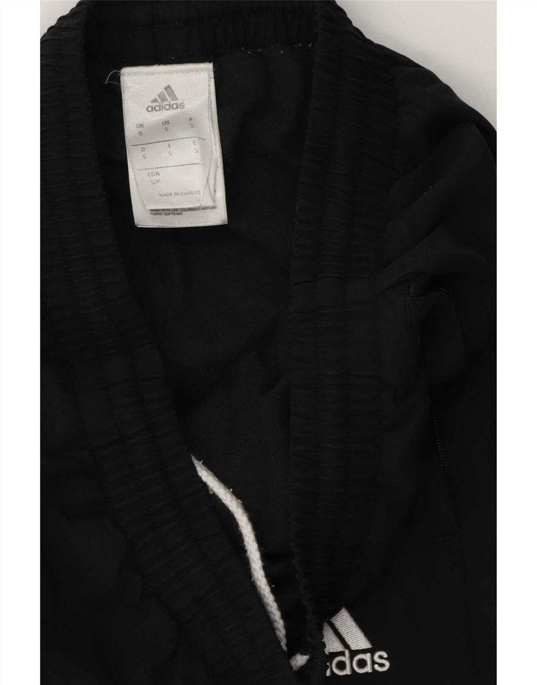 Мужские спортивные брюки Adidas, маленькие черные из полиэстера