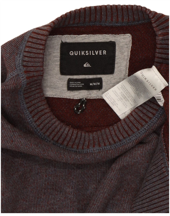 Мужской свитшот Quiksilver, джемпер среднего цвета, бордовый, хлопок