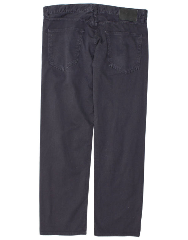 Мужские прямые джинсы Hugo Boss W36 L32 темно-синие, хлопок