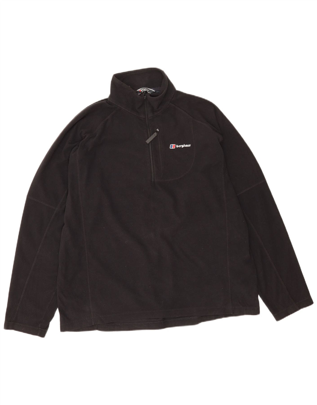 Berghaus Мужской флисовый джемпер с воротником на молнии XL, черный полиэстер