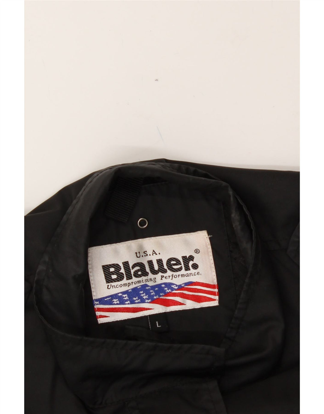 BLAUER Womens Military Jacket UK 14 Large Black Polyester Vintage Blauer and Second-Hand Blauer from Messina Hembry 