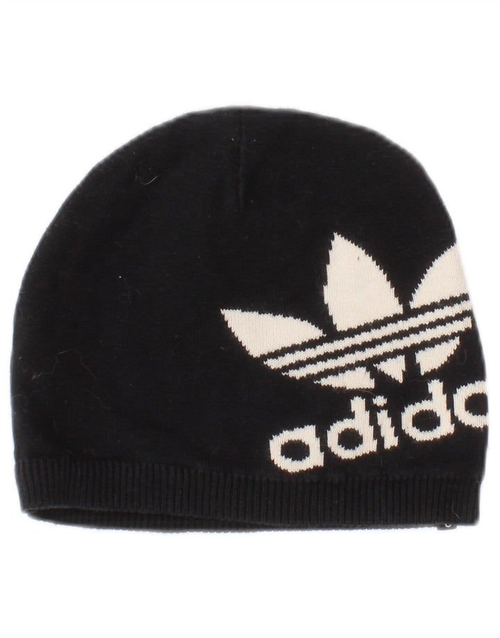 Женская шапка-бини Adidas с графическим рисунком, один размер, черный хлопок