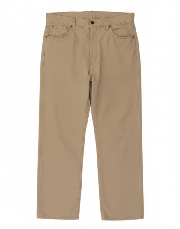 Мужские прямые джинсы Levi's 551 W36 L30, бежевый хлопок