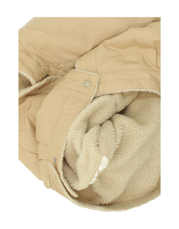 C&A Womens Bomber Sherpa Jacket EU 42 Large Beige Cotton Vintage C&A and Second-Hand C&A from Messina Hembry 