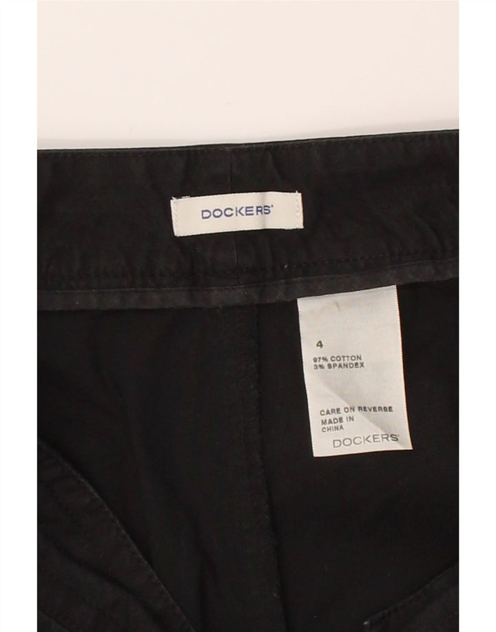 DOCKERS Womens Mini Skirt US 4 Small W30  Black Cotton Vintage Dockers and Second-Hand Dockers from Messina Hembry 