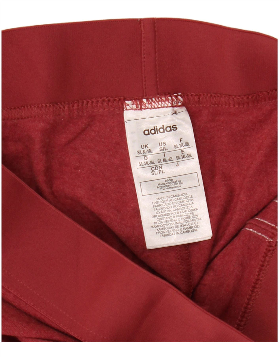 Женские леггинсы ADIDAS UK 8/10, маленькие бордовые, хлопок