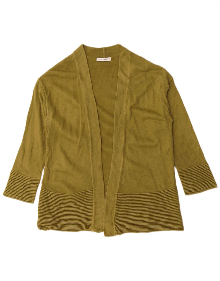 Женский открытый кардиган с рукавами 3/4 Marks & Spencer UK 14, средний хаки