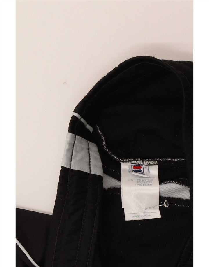 Мужские спортивные брюки Fila, большие черные полиэстер с цветными блоками