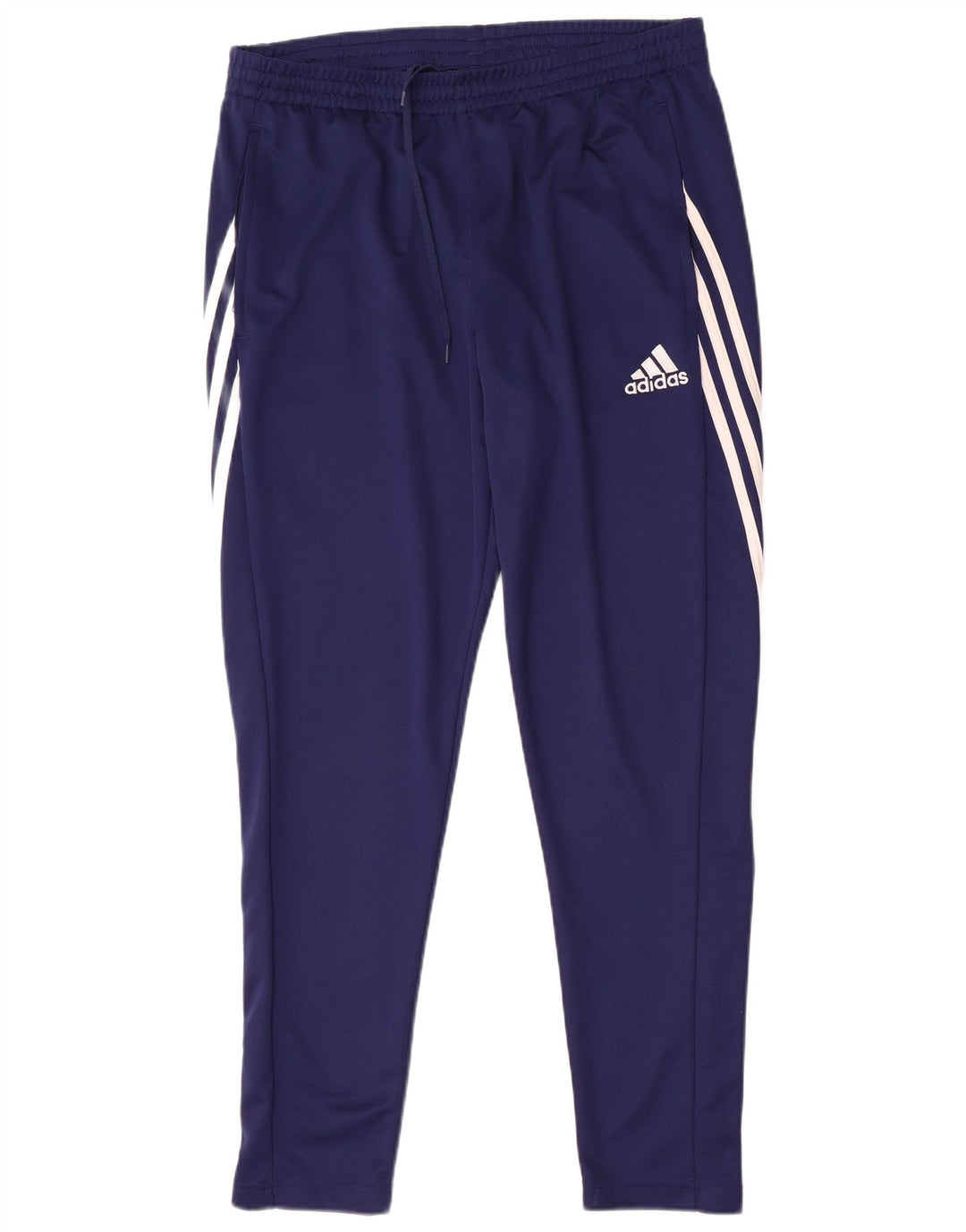 Мужские спортивные брюки Adidas Climalite, большие темно-синие брюки из полиэстера
