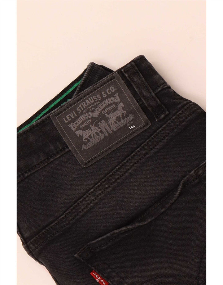 Джинсы Levi's Slim для мальчиков 13-14 лет W26 L30 Черные