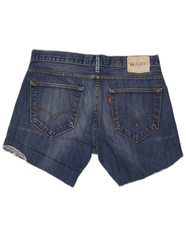 Мужские джинсовые шорты Levi's 506 Regular W34, большие синие, хлопок