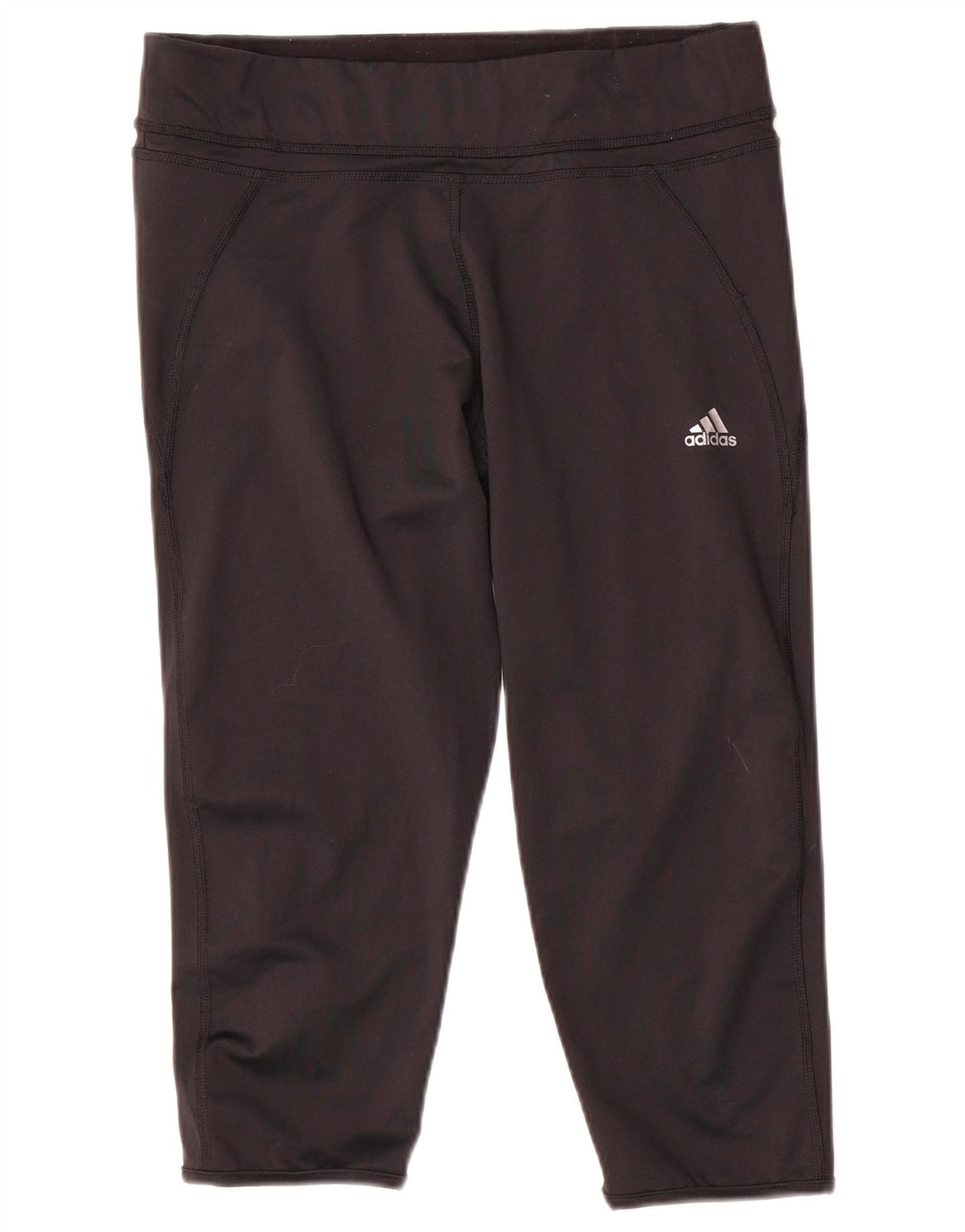 Женские леггинсы-капри Adidas Climalite UK 16/18, большой черный полиэстер