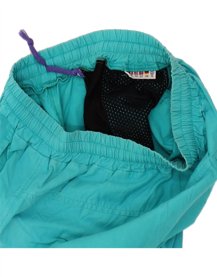 VINTAGE Womens Tracksuit Trousers Large Turquoise Vintage Vintage and Second-Hand Vintage from Messina Hembry 