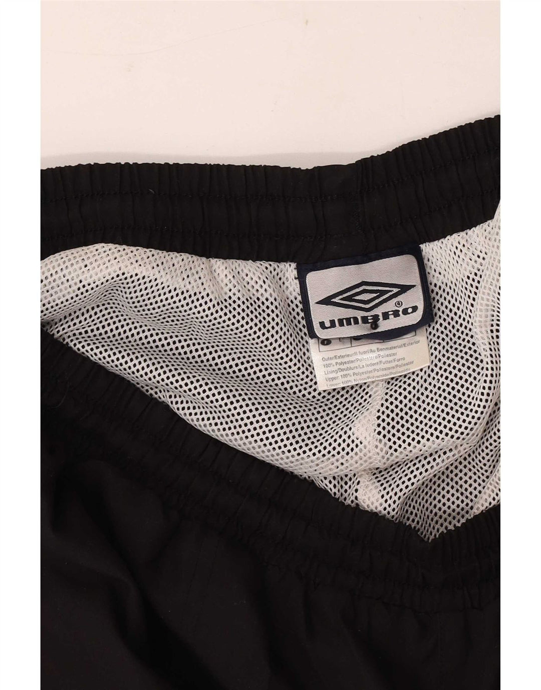 Мужские спортивные шорты-бермуды Umbro, большие черные из полиэстера