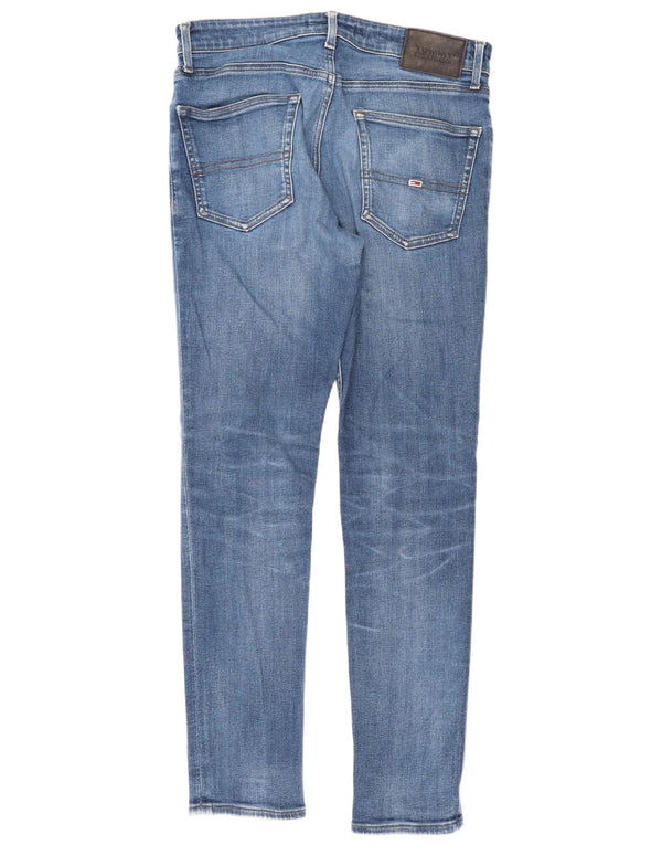Мужские узкие джинсы Tommy Hilfiger W31 L32 синие, хлопок