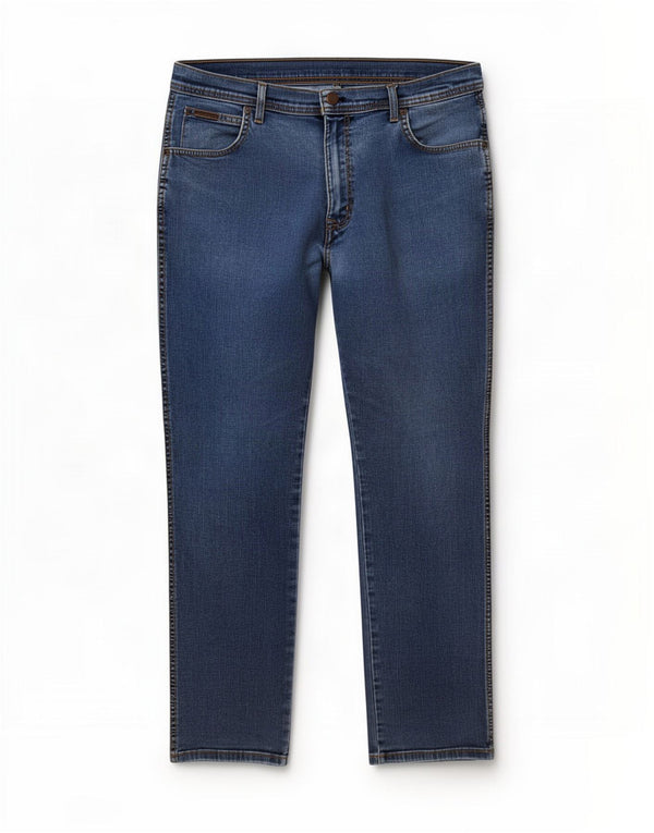 Мужские прямые джинсы Wrangler Texas Stretch W36 L32, синий хлопок