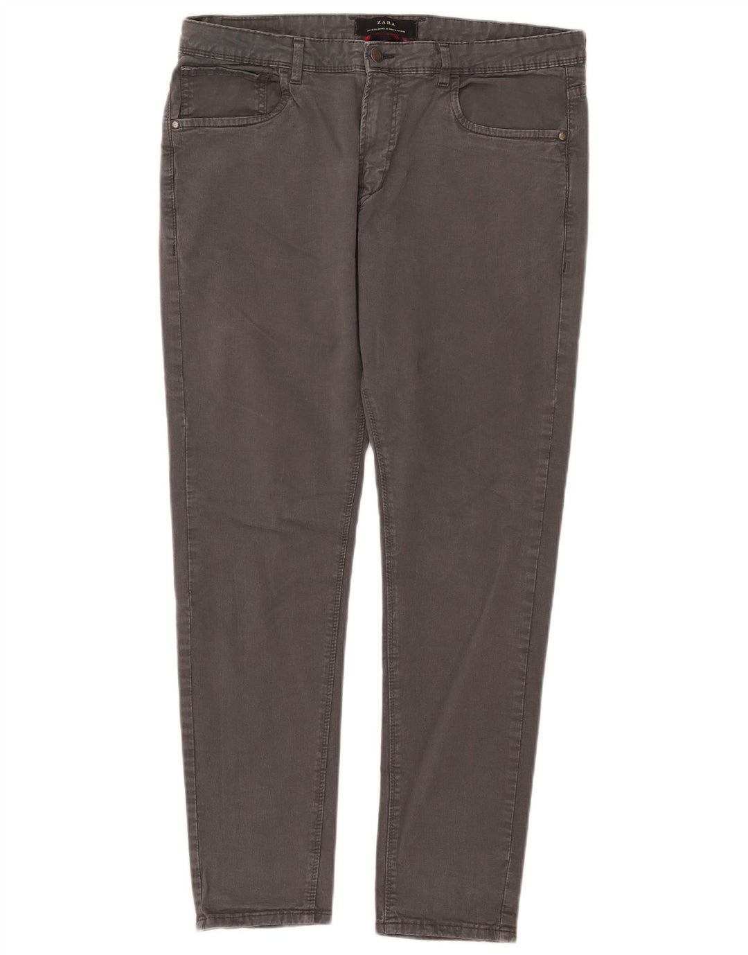 Мужские узкие джинсы Zara EU 44, большие W34 L29, серый хлопок