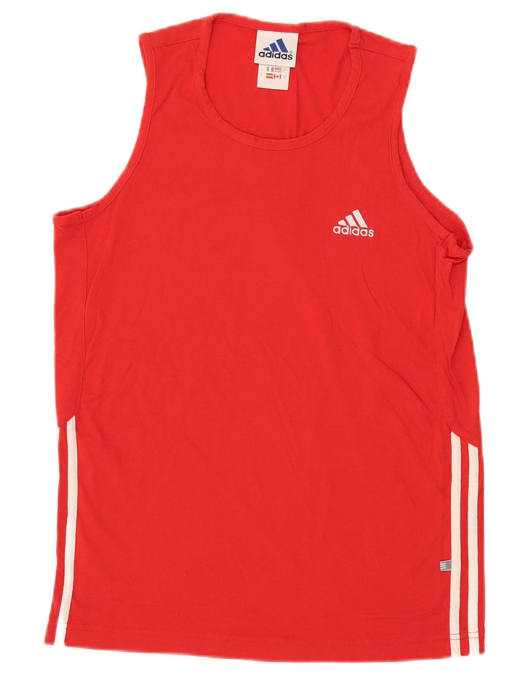 Мужской жилет Adidas Top UK 36/38, маленький красный хлопок