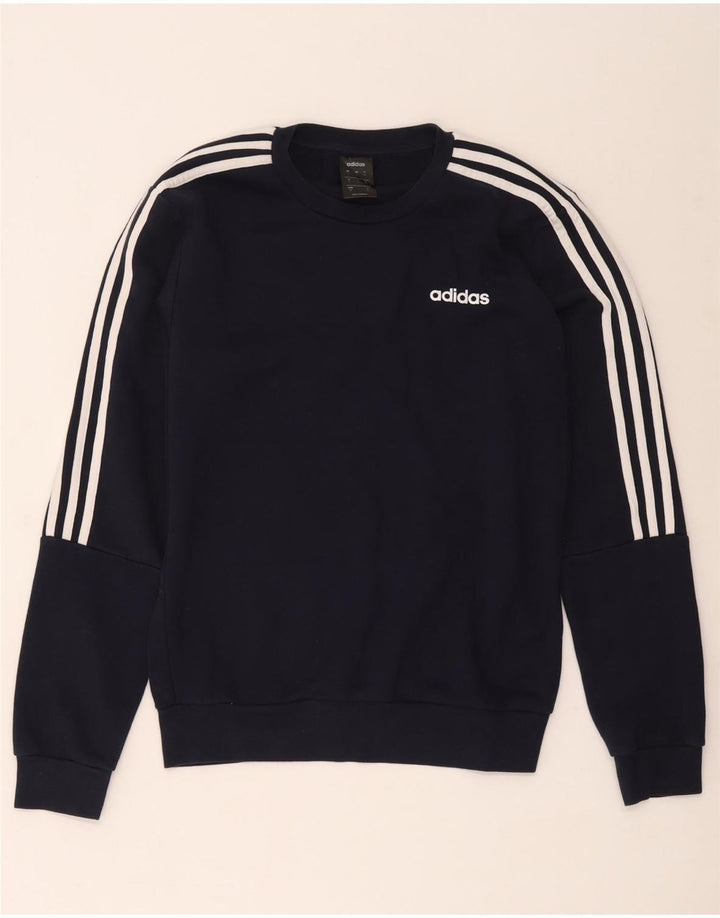 Мужской свитер Adidas, маленький темно-синий, хлопок