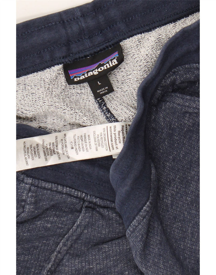 PATAGONIA Мужские спортивные шорты, большие темно-синие, хлопок