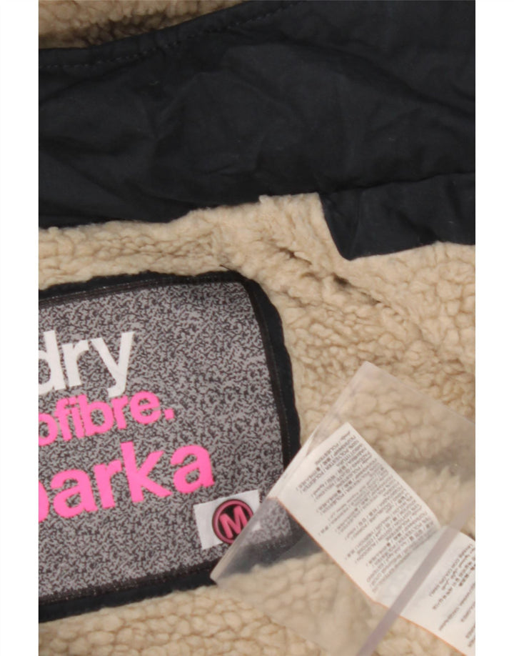 SUPERDRY Женская ветровка с графическим рисунком UK 14 Средний Темно-Синий