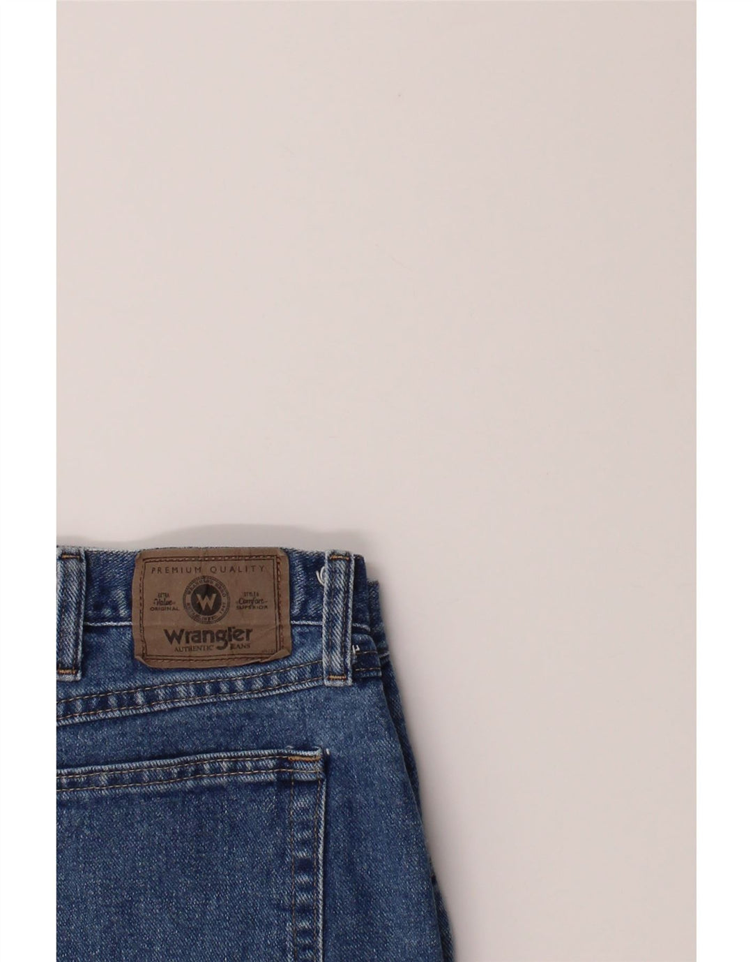 WRANGLER Mens Denim Shorts W46 3XL Blue Cotton Vintage Wrangler and Second-Hand Wrangler from Messina Hembry 