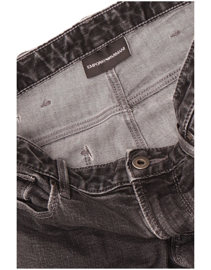 Женские узкие джинсы Emporio Armani W28 L33 черные