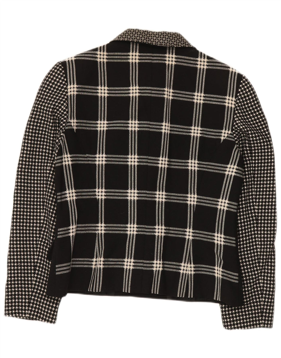 Женский пиджак GENNY на 6 пуговицах UK 14, средний черный в стиле пэчворк